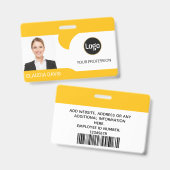 Foto für benutzerdefinierte Mitarbeiter, Name Ausweis (Vorder- & Rückseite)