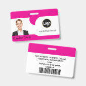 Foto für benutzerdefinierte Mitarbeiter, Name Ausweis (Vorder- & Rückseite)
