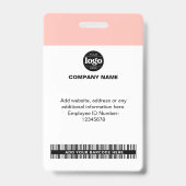 Foto für benutzerdefinierte Mitarbeiter | Name, Lo Ausweis (Rückseite)