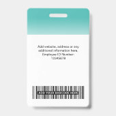 Foto für benutzerdefinierte Mitarbeiter: Türkisch Ausweis (Rückseite)