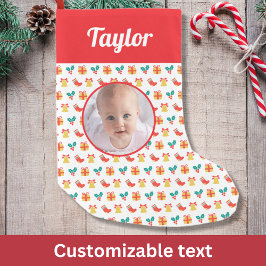 Foto für benutzerdefinierte Textnamen für den Stru Kleiner Weihnachtsstrumpf