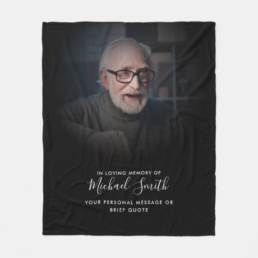 Foto für benutzerdefinierte Textvorlagen Fleecedecke (Vorderseite)