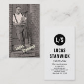 Foto für benutzerdefinierte Vorlage Minimalistisch Visitenkarte (Vorne/Hinten)