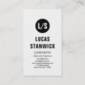 Foto für benutzerdefinierte Vorlage Minimalistisch Visitenkarte (Rückseite)