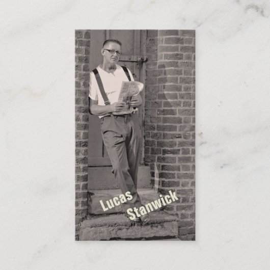 Foto für benutzerdefinierte Vorlage Minimalistisch Visitenkarte (Vorderseite)