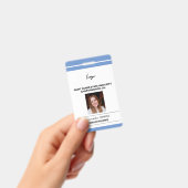 Foto für benutzerdefinierten Mitarbeiternamen Barc Ausweis (Handheld)