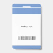 Foto für benutzerdefinierten Mitarbeiternamen Barc Ausweis (Rückseite)