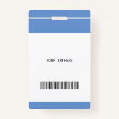 Foto für benutzerdefinierten Mitarbeiternamen Barc Ausweis (Rückseite)