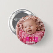 Foto für benutzerdefiniertes Familienportrait Gebu Button (Vorne & Hinten)