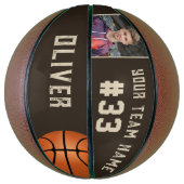 Foto für Benutzername und Nummer des Teams Basketball (Vertikal)