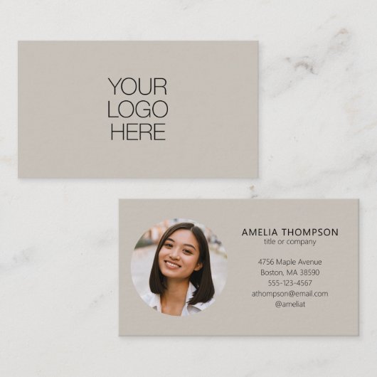 Foto für Berufliche Firmenlogos Visitenkarte (Vorne/Hinten)