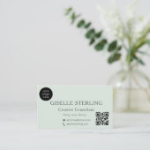 Foto für Berufliche Logos in der Größe Grün Visitenkarte (Stehend Vorderseite)