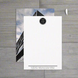 Foto für berufliches Business-Logo Mitteilungskarte