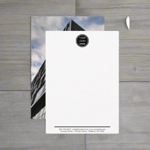 Foto für berufliches Business-Logo Mitteilungskarte