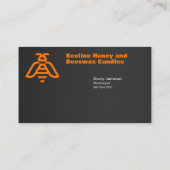 Foto für Bienenlogo Gold und Schwarz einfügen Visitenkarte (Rückseite)