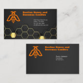 Foto für Bienenlogo Gold und Schwarz einfügen Visitenkarte (Vorne/Hinten)