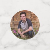 Foto für Blockbuchstaben für schwarzen Abschluss Konfetti (Klein Vorderseite)