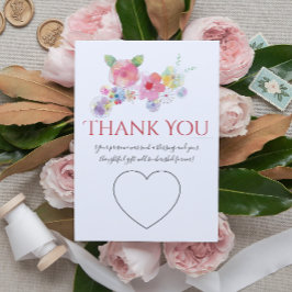 Foto für Blumenzwiebeln in Wasserfarben Dankeskarte