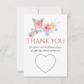 Foto für Blumenzwiebeln in Wasserfarben Dankeskarte (Vorderseite)