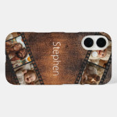 Foto für braune Texturfolie Case-Mate iPhone Hülle (Rückseite (Horizontal))