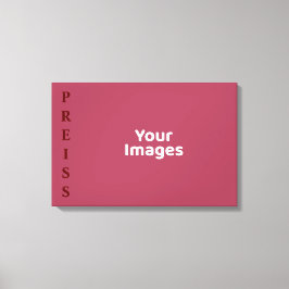 Foto für Burgundy Familienname Anzeige von Leinwan Leinwanddruck