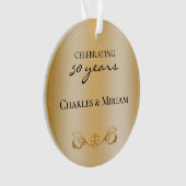 Foto für Couple's Names 50th Wedding Anniversary Ornament (Vorderseite)