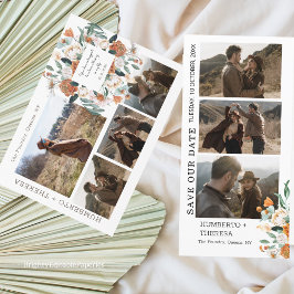 Foto für das Aquarellfarbenfeld-Standvorlagenvorla Save The Date