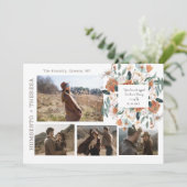 Foto für das Aquarellfarbenfeld-Standvorlagenvorla Save The Date (Stehend Vorderseite)