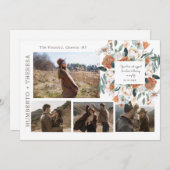 Foto für das Aquarellfarbenfeld-Standvorlagenvorla Save The Date (Vorne/Hinten)