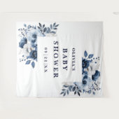 Foto für das Blue Floral Baby Wandteppich (Vorderseite (Horizontal))