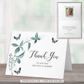 Foto für das Butterfly-Gedächtnis für Wasserfarben Dankeskarte