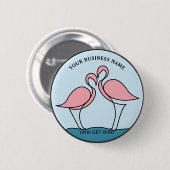 Foto für das Design von "Flamingo Your Business Ro Button (Vorne & Hinten)