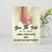 Foto für das Design von Skripteüberlagerungen Save The Date (Stehend Vorderseite)