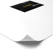 Foto für das Geburtstagsmagazin personalisieren Poster (Ecke)