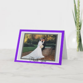 Foto für das Hochzeitstich Dankeskarte