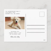 Foto für das Jahr 2020 Feiertagspostkarte (Rückseite)