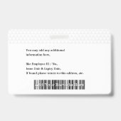 Foto für das Logo für Mitarbeiter/innen Strichcode Ausweis (Rückseite)