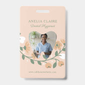 Foto für das Monogramm des Blumenzillogos von Zahn Ausweis (Front)