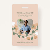 Foto für das Monogramm des Blumenzillogos von Zahn Ausweis (Vorderseite)