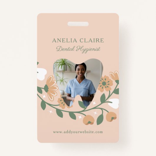 Foto für das Monogramm des Blumenzillogos von Zahn Ausweis (Vorderseite)