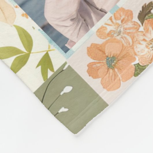 Foto für das Muster im Frühjahr Fleecedecke (Ecke)