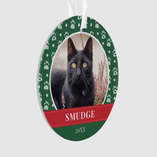 Foto für das Muster in grün-weiß gestrichen Ornament (Vorderseite)