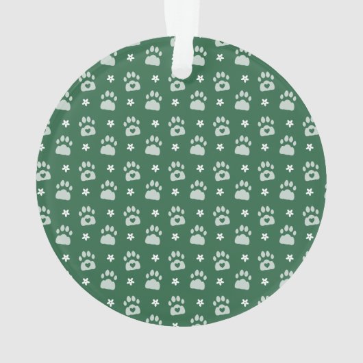 Foto für das Muster in grün-weiß gestrichen Ornament (Rückseite)