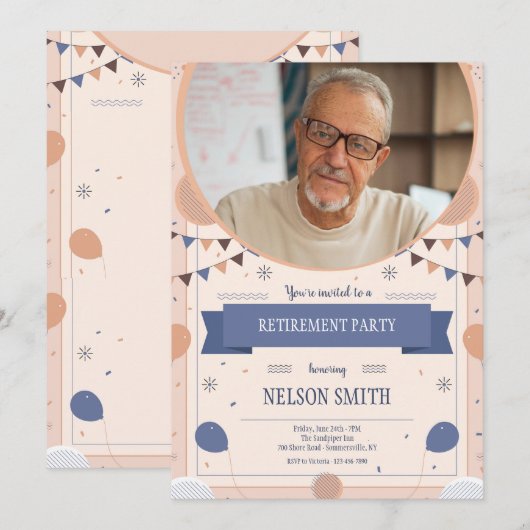 Foto für das Party Einladung (Vorne/Hinten)