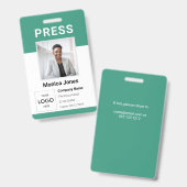 Foto für das Presselogo Berufliches Abzeichen Ausweis (Vorder- & Rückseite)