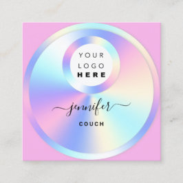 Foto für das QR-Logo des Couch-Therapeuten Hologra Quadratische Visitenkarte