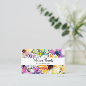 Foto für das QR-Logo von Floral Visitenkarte (Stehend Vorderseite)