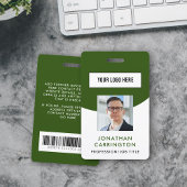 Foto für das Rote Mitarbeiter-ID-Logo Strichcode-A Ausweis