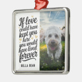 Foto für das Sammelnotieren von Haustieren Ornament Aus Metall (Links)