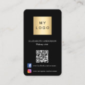 Foto für das Schwarze Logo - Qr-Code für soziale M Visitenkarte (Vorderseite)